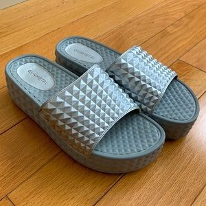 Platform Slip-On Sandals